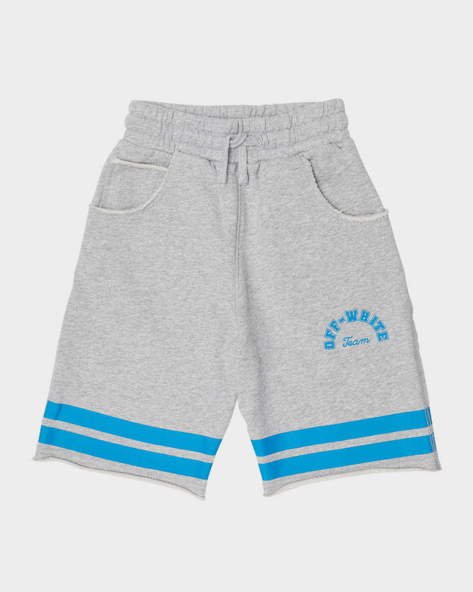 Boy's Team 23 Raw-Edge Sweatshorts, Size 12-14